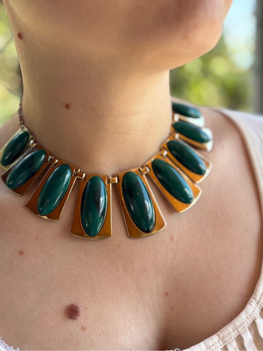 Ladies Vintage Cleopatra Statement Piece Necklace